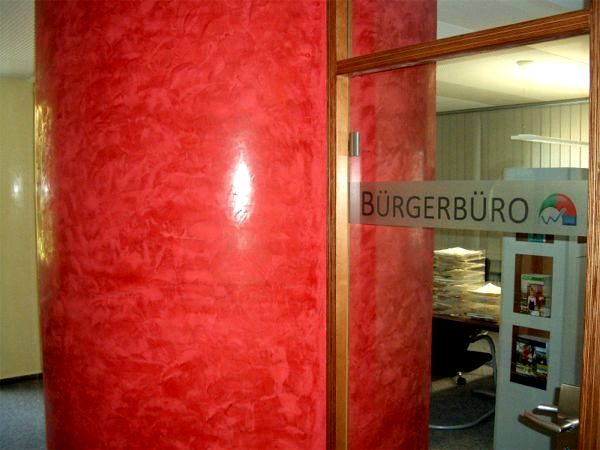 Innenraumgestaltung Bürgerbüro in Walzbachtal