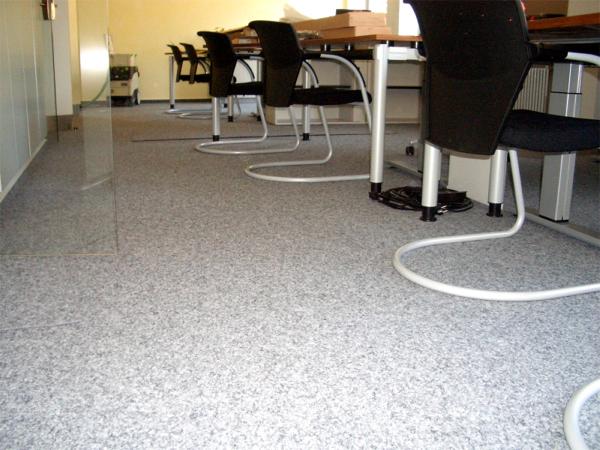 Kugelvlies nach der Verlegung